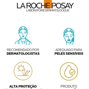 Protetor Solar Facial Antioleosidade com Cor FPS80 Controle da Oleosidade por 12h Reduz Oleosidade e Toque Seco Cor 2.0 Airlicium+ Anthelios La Roche Posay 40g - Imagem 4