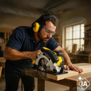 Serra Circular 1400w Com Guia Laser 1400 Esc-1400 Evald - Imagem 6