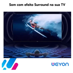 Smart Tv De 40 Weyon 40wdsnmx Com Tela Led Full Hd - Preto - Imagem 4