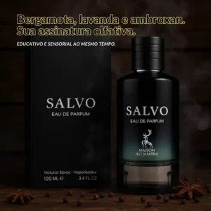 Perfume Salvo Alhambra Arabe Masculino Eau De Parfum 100ml Maison Alhambra - Imagem 3