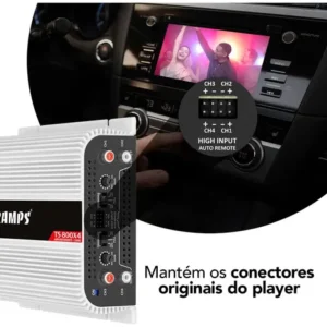 Amplificador Taramps TS 800x4 800W 4 Canais para Som Automotivo - Imagem 9