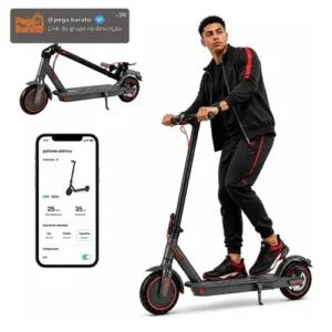 Patinete Elétrico Com Amortecedor E App Gps Bateria Dobrável - Imagem 1
