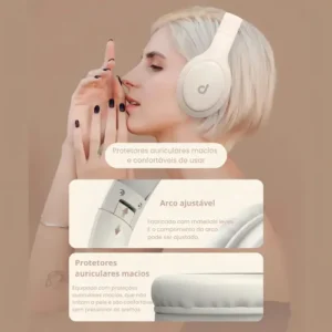 Fone De Ouvido Headphone Dapon H02d Bluetooth 5.1 Over-ear 22 Horas De Bateria Cor Azul - Imagem 7