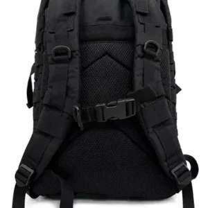 Mochila Tática Militar 50l Bagear Masculina Reforçada Impermeável Ideal Para Trabalho Viagem Camping Caça Pesca Com 2 Patch Bandeira Brasil Eua Cor Preta - Imagem 12
