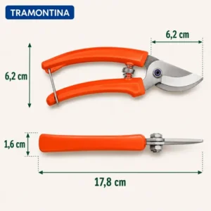 Conjunto Jardinagem 5 Peças Tramontina + Luva Jardim Brinde - Imagem 8