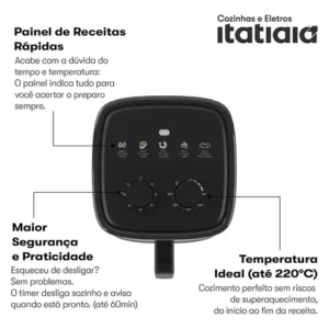 Air fryer Itatiaia AFITA AFITA1035A de 3.5L preto - Imagem 8
