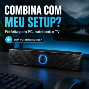 Sound Bar 32cm Gaming Mini Para Pc Notebook Desktop Laptop - Imagem 4