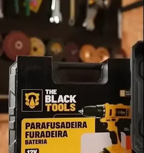 Furadeira Parafusadeira Sem Fio A Bateria Tb-12e 12v 3/8 10mm Com Maleta E Acessórios The Black Tools - Imagem 14