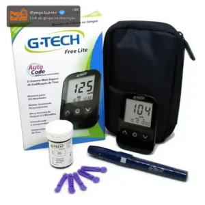 Medidor De Glicose G-tech Lite Preto - Imagem 1