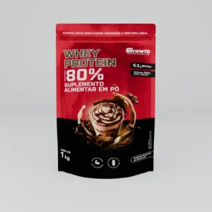 Whey Protein Concentrado 1kg Growth Supplements - Milkshake de Chocolate - Imagem 3