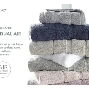 Kit 6 Peças Toalha Lavabo Buddemeyer Vision Dual Air Branco - Imagem 4