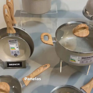 Jogo De Panelas 7 Ceramic Life Smart Plus Areia Brinox - Imagem 2