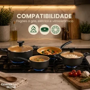 Conjunto Panelas Antiaderente 10 Peças Teflon Várias Cores - Imagem 7