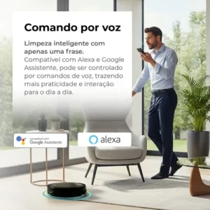 Robô aspirador Positivo Casa Inteligente PRA90 preto - Imagem 5
