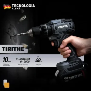 Parafusadeira Furadeira Impacto Brushless 2 Bateria 48v 10mm - Imagem 3