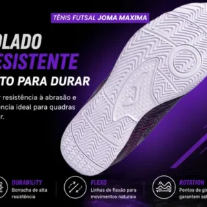 Chuteira Tênis De Futsal Joma Maxima Original Masculina Nfe - Imagem 8