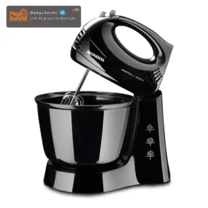 Batedeira Prática Mondial Preto 400W B-44-B - Imagem 1