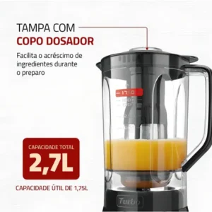 Liquidificador Turbo Full Mondial 900W - L-900 FB - Imagem 6