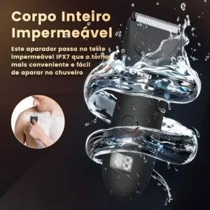 Enssu Aparador De Pelos Corporais Masculino Com Base Cor Preto - Imagem 5