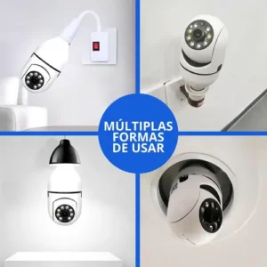 Câmera Lâmpada B-MAX Wifi 360º Infravermelho IP44 1080p Segurança - Imagem 8