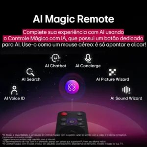 Smart TV LG OLED AI B5 4K 55 polegadas 2025 Processador α9 AI Ger 8 webOS 25 Cores Perfeitas. - Imagem 6