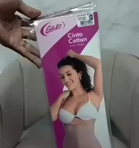 Cinta Modeladora Abdominal Feminina Esbelt 404 Emborrachada Cotton Afina Cintura Redutora Barriga Compressão Postural 4 Barbatanas - Preto M - Imagem 2