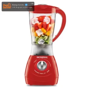 Liquidificador Power Filter Mondial Vermelho 550W L-77 - Imagem 1
