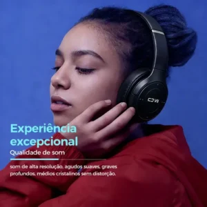 Fone P47 Headphone Estéreo Redução De Ruídos Bluetooth 5.4 Vermelho - Imagem 6
