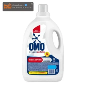 Sabão Líquido Omo Lavagem Perfeita 5L - Imagem 1