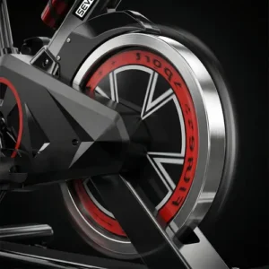 Bicicleta Ergométrica Bike Spinning Garrafa 6kg Sensação Inércia Com Medidor Cardíaco Fitness Preto e Vermelho Sevenfit Para Cardio E Musculação - Imagem 4