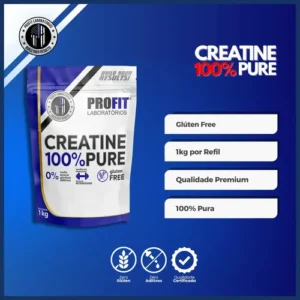 Suplemento en pó ProFit Laboratórios Creatina Pura Creatina de Creatine Power x 1kg - Imagem 5