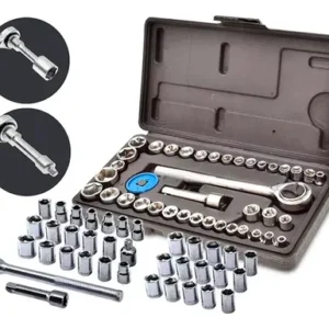 Jogo De Brocas Buchas E Bits Com 300 Peças E Maleta + Kit Chaves Catraca Reversível 40 Peças The Black Tools - Imagem 6