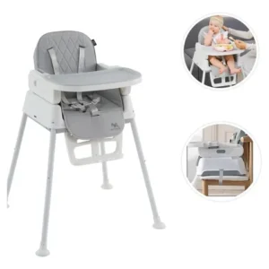 Cadeira De Alimentação Infantil 3 Em 1 Harmony Maxi Baby - Cinza - Imagem 4
