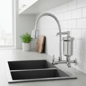 Torneira Com Filtro Com Purificador Agua Bica Flexível Gourmet para Cozinha Parede Luxo Chuveirinho 2 Modos de Jatos A Mais Vendida - Imagem 8