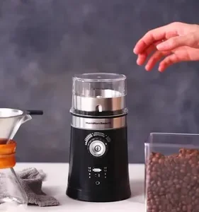 Moedor de Café Elétrico Hamilton Beach Ajustável Inox 150W Triturador Grãos Sementes Cuba Removível - Imagem 10