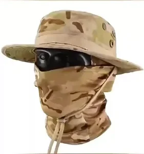 Kit Chapéu Boonie Balaclava Uv Dobrável Pesca Moto Camping - Imagem 2