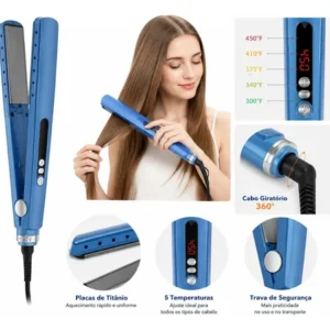Prancha Chapinha Profissional 4forte Titânio Bivolt Até 450° - Imagem 4