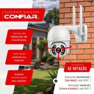 Câmera De Segurança Wifi Icsee Externa Mini Dome Full Hd Infravermelho Prova D'água Kateluo - Imagem 4
