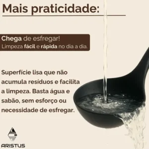 Kit Utensílios Silicone C/ Cabo De Madeira E Facas Em Inox - Imagem 6