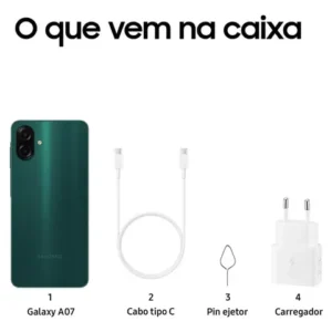 Celular Samsung Galaxy A07 128gb, 4gb, Câmera 50mp, Tela 6.7 , Proteção Ip54, Processador 6nm - Verde - Imagem 9