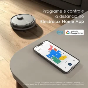 Robô Aspirador Electrolux 4 em 1 Wi-Fi Experience até 1h40 Mapeamento Cinza (ERB61) Bivolt - Imagem 7