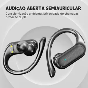 Fone De Bluetooth 5.3 Tws Sem Fio Esportivo Compatível Com iPhone Samsung Xiaomi Motorola Celular Android Ios Academia Com Gancho - Imagem 5