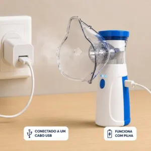 Inalador Nebulizador Portatil Aparelho Inalação Silencioso - Imagem 7