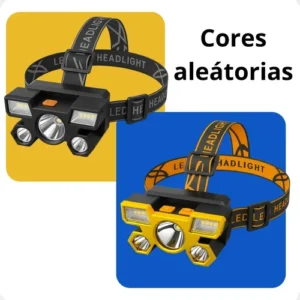 Lanterna De Cabeça Farol Led Forte Potente Recarregável Usb Ajustável Cor Da Luz Branca Oficina Mecânica Pesca Camping Bike Ciclismo Apegashop - Imagem 4