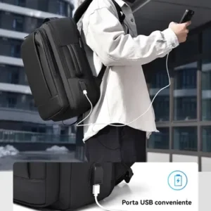 Mochila Dos Homens Com Faixa Impermeável Para Expansão - Imagem 5
