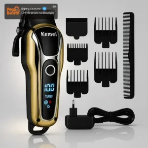 Maquina De Cortar Cabelo Profissional Turbo Sem Fio Original - Imagem 1