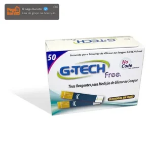 Tiras Fitas De Glicemia G-tech Free Com 50 Unidades - Imagem 1