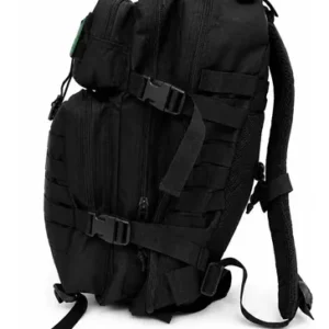 Mochila Tática Militar 50l Bagear Masculina Reforçada Impermeável Ideal Para Trabalho Viagem Camping Caça Pesca Com 2 Patch Bandeira Brasil Eua Cor Preta - Imagem 11