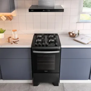 Fogão 4 Bocas Dako Supreme Glass Com Mesa Vidro Preto Bivolt Preto Bivolt - Imagem 6