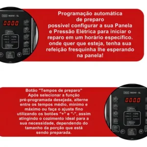 Panela De Pressão Elétrica 5 Litros Kian Inox - Imagem 5